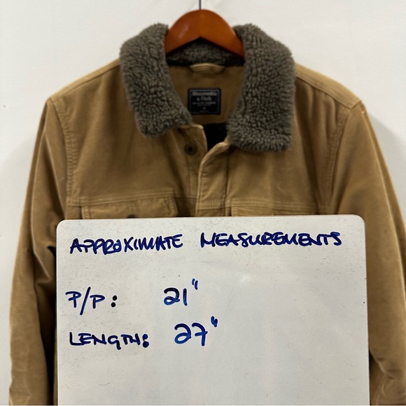 Abercrombie & Fitch Vintage Courduroy Sherpa Lined Jacket Medium - Picture 10 of 10
